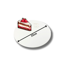 Podmetač Za Torte i Kolače TACNE BELE Ø25 - 2,5mm